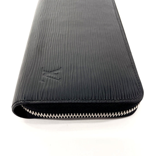 LOUIS VUITTON Long Wallet Purse M61857 Epi Leather black Zippy wallet