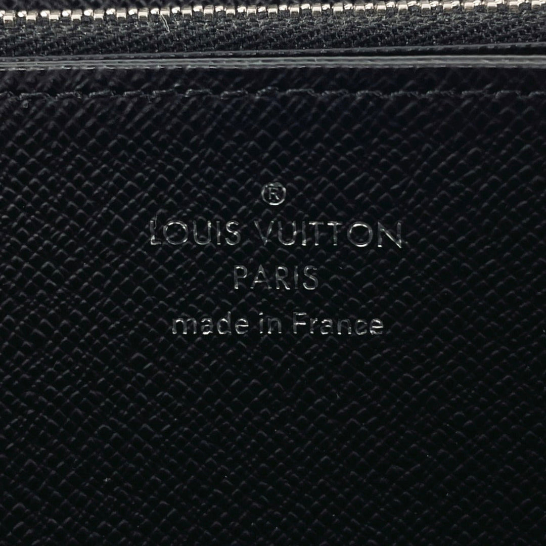 LOUIS VUITTON Long Wallet Purse M61857 Epi Leather black Zippy wallet