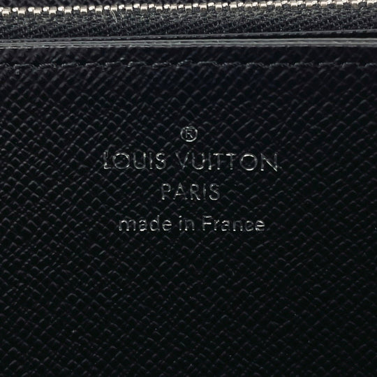 LOUIS VUITTON Long Wallet Purse M61857 Epi Leather black Zippy wallet
