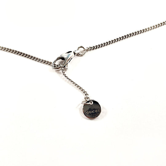 GUCCI Necklace Silver925 Silver Cross GG
