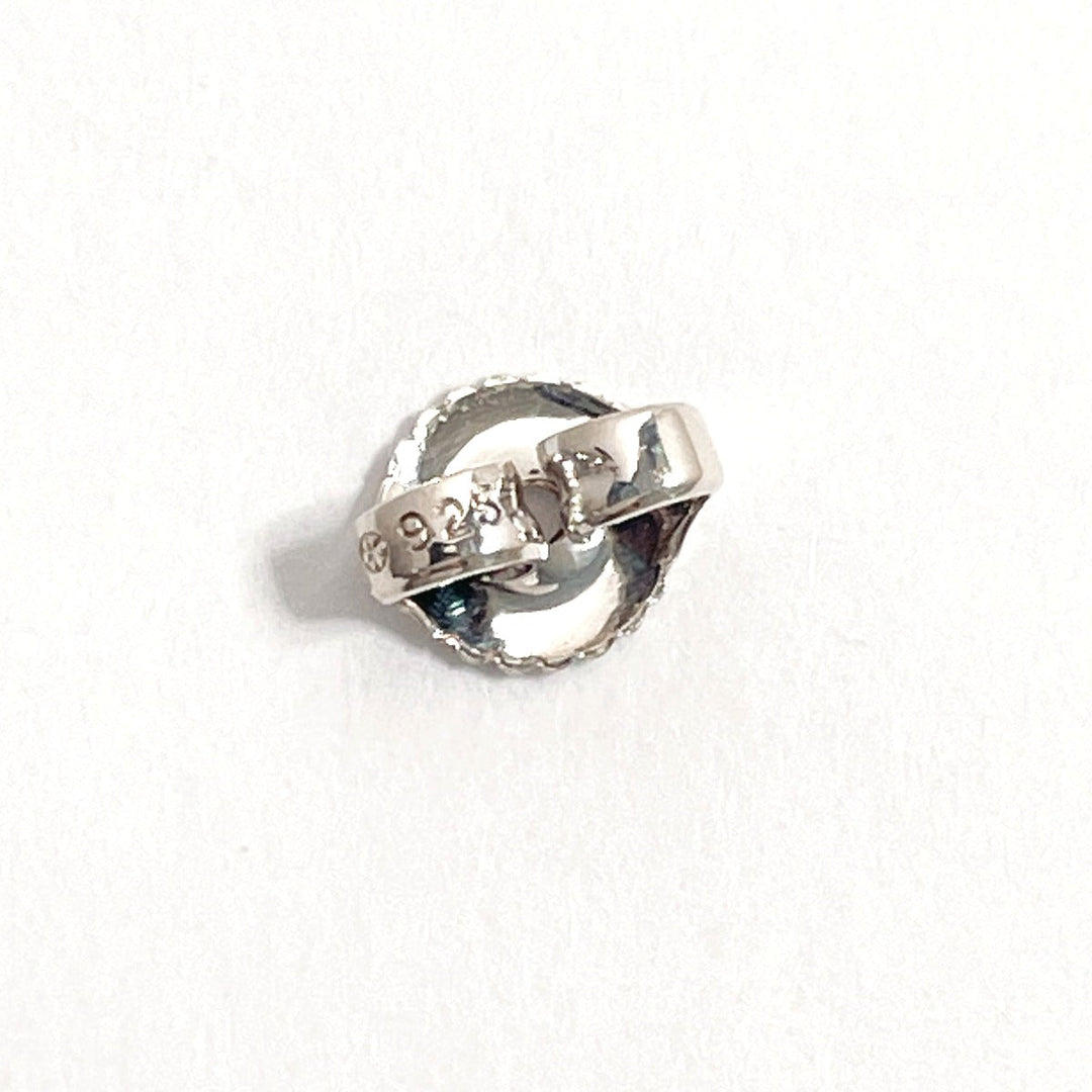 CHANEL Pierce Silver925 Silver Oval With logo
