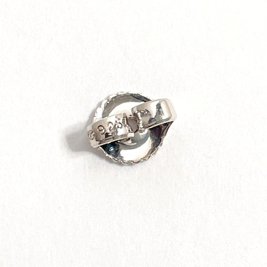 CHANEL Pierce Silver925 Silver Oval With logo