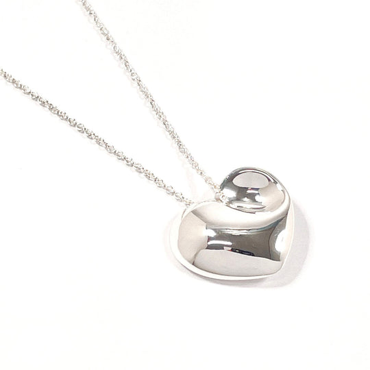 TIFFANY&Co. Necklace Silver925 Silver Fold heart