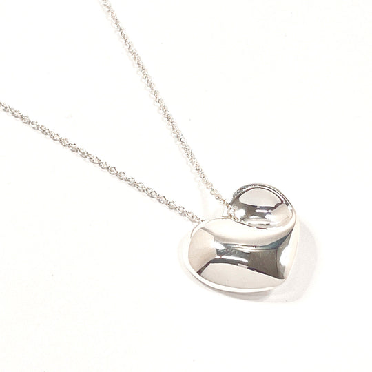 TIFFANY&Co. Necklace Silver925 Silver Fold heart