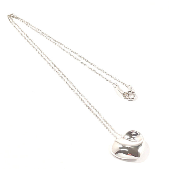 TIFFANY&Co. Necklace Silver925 Silver Fold heart