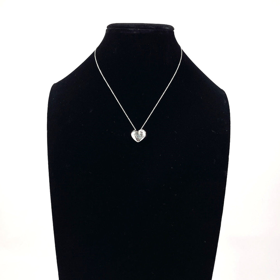 TIFFANY&Co. Necklace Silver925 Silver Fold heart
