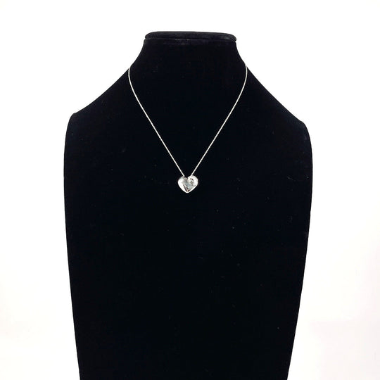 TIFFANY&Co. Necklace Silver925 Silver Fold heart