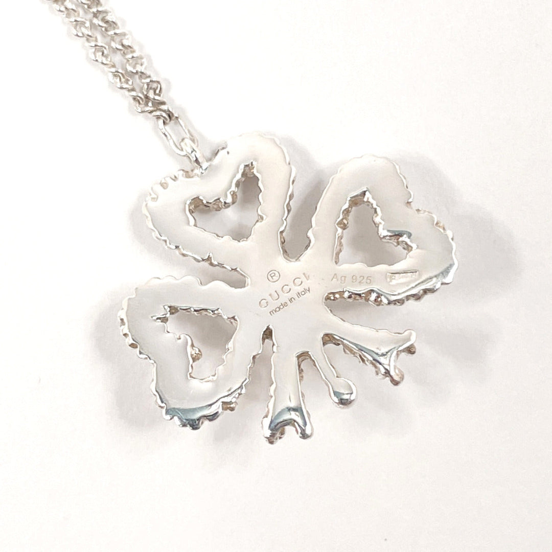 GUCCI Necklace Silver925, pearl Silver Ribbon motif