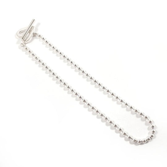 GUCCI bracelet Silver925 Silver heart Ball chain Women Used Authentic