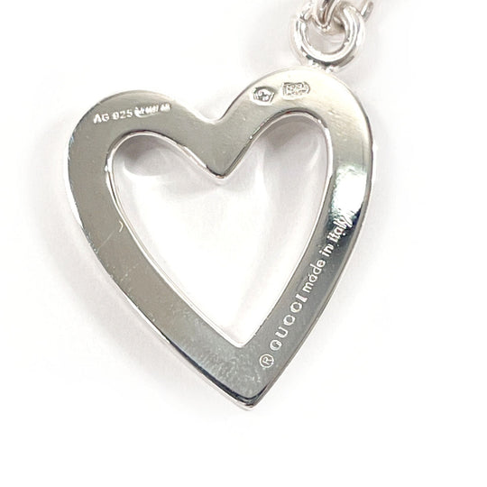 GUCCI bracelet Silver925 Silver heart Ball chain Women Used Authentic