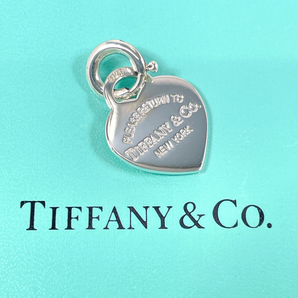TIFFANY&Co. charm Silver925 Silver Return to heart Women Used Authentic