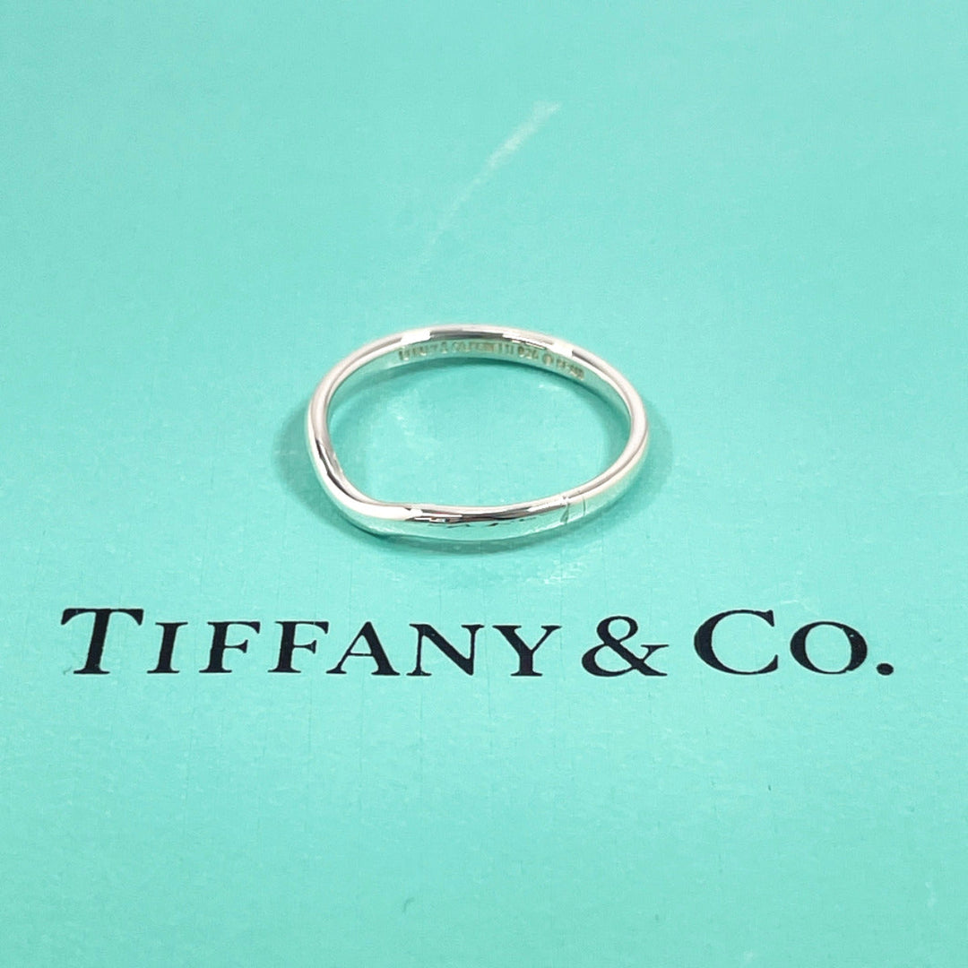 TIFFANY&Co. Ring Silver925 Silver El Saperetti Curved banding Women Used Authentic