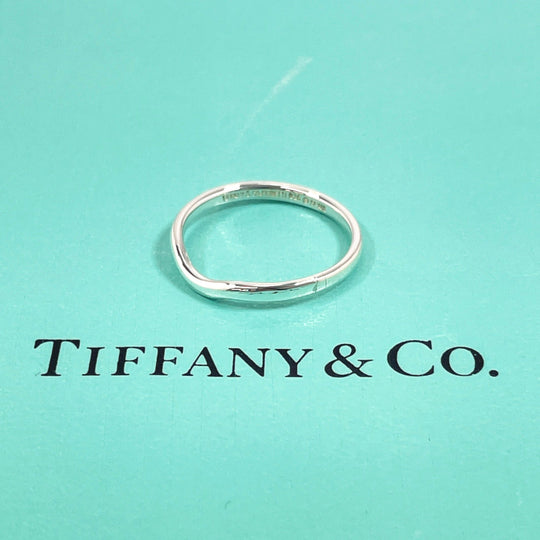 TIFFANY&Co. Ring Silver925 Silver El Saperetti Curved banding Women Used Authentic