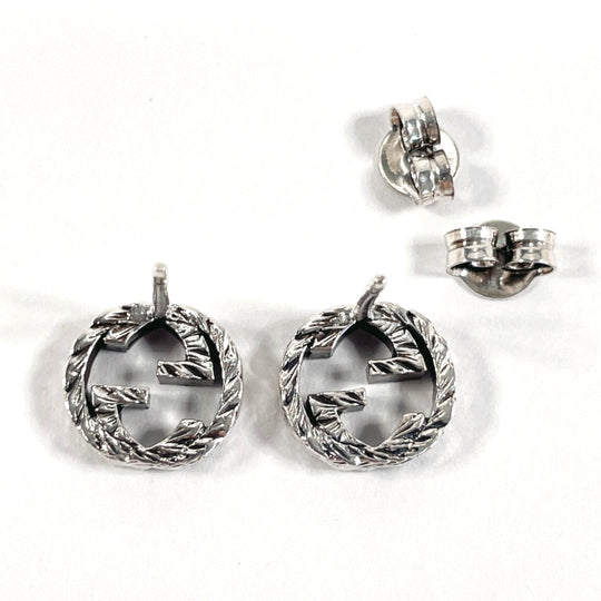 GUCCI Pierce 457109 J8400 0811 Silver925 Silver Interlocking G