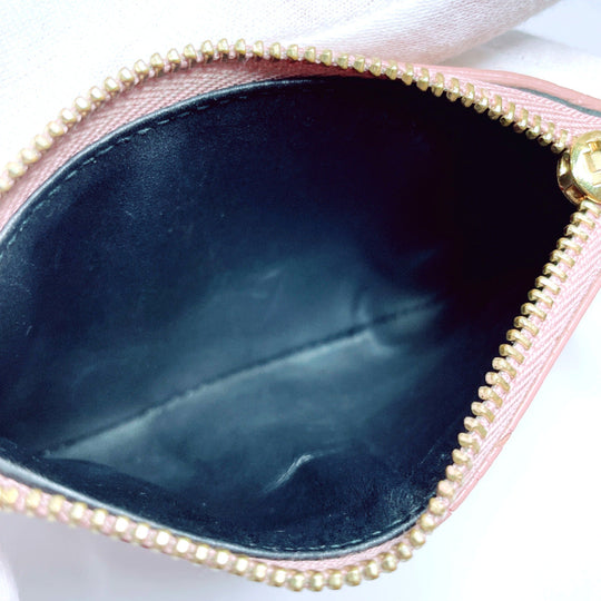 LOEWE Tri-fold wallet leather pink linen Compact wallet