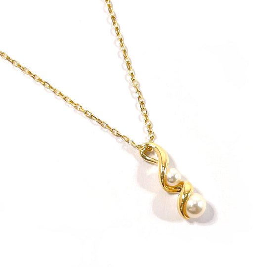 MIKIMOTO Necklace K18 Yellow Gold, Akoya Pearl gold