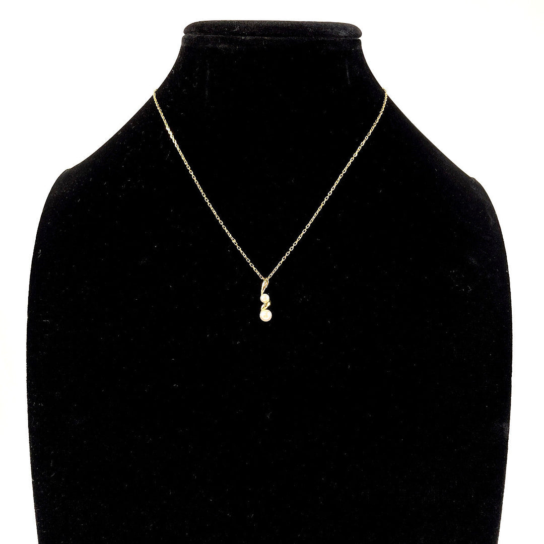 MIKIMOTO Necklace K18 Yellow Gold, Akoya Pearl gold