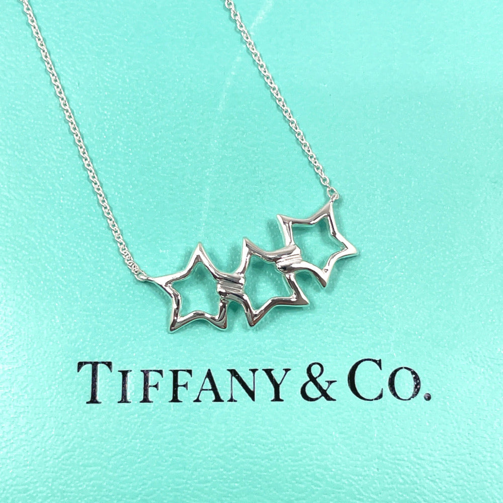 TIFFANY&Co. Necklace Silver925 Silver Triple star