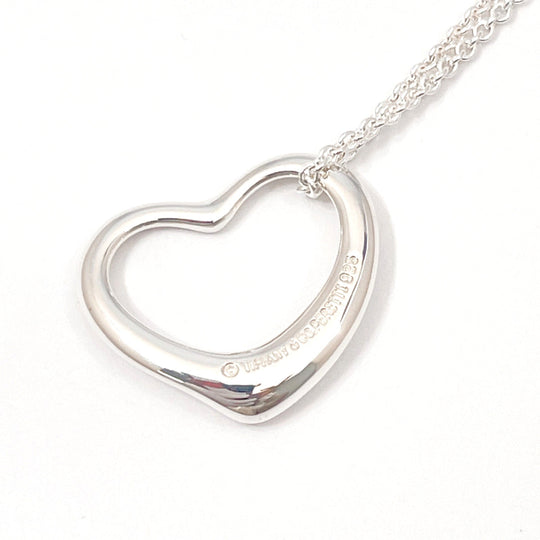 TIFFANY&Co. Necklace Silver925 Silver El Saperetti Open heart Women Used Authentic