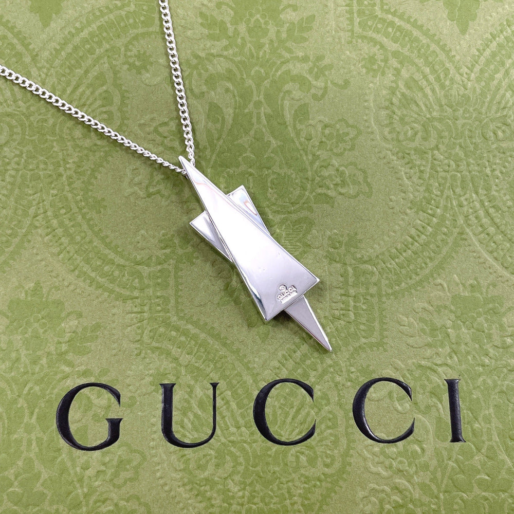 GUCCI Necklace Silver925 Silver Star of david Women Used Authentic
