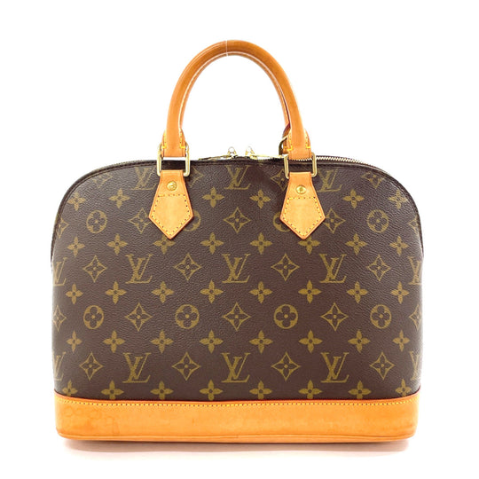 LOUIS VUITTON Handbag M51130 Monogram canvas, tanned leather Brown Alma