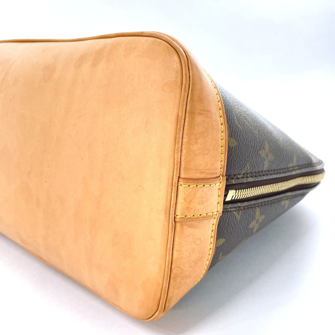 LOUIS VUITTON Handbag M51130 Monogram canvas, tanned leather Brown Alma