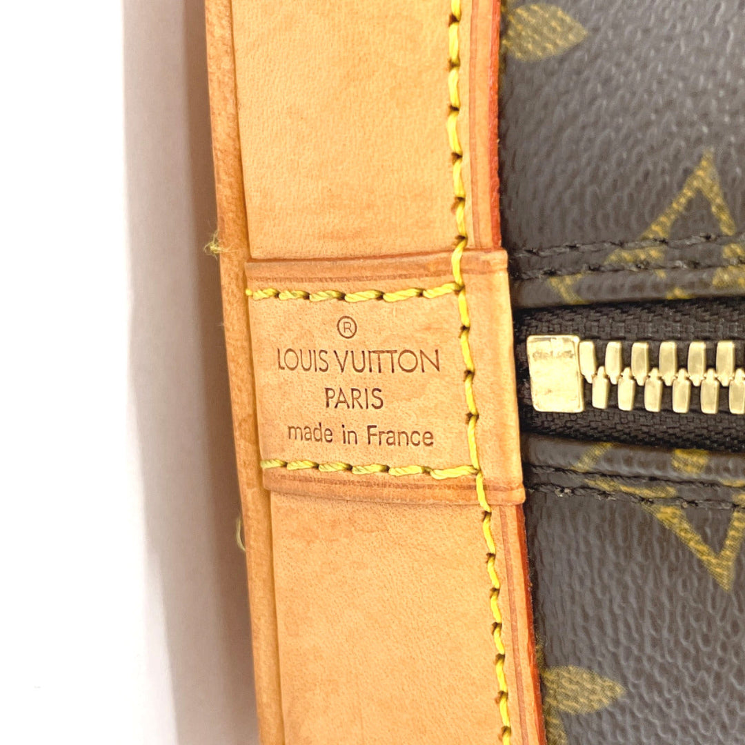 LOUIS VUITTON Handbag M51130 Monogram canvas, tanned leather Brown Alma