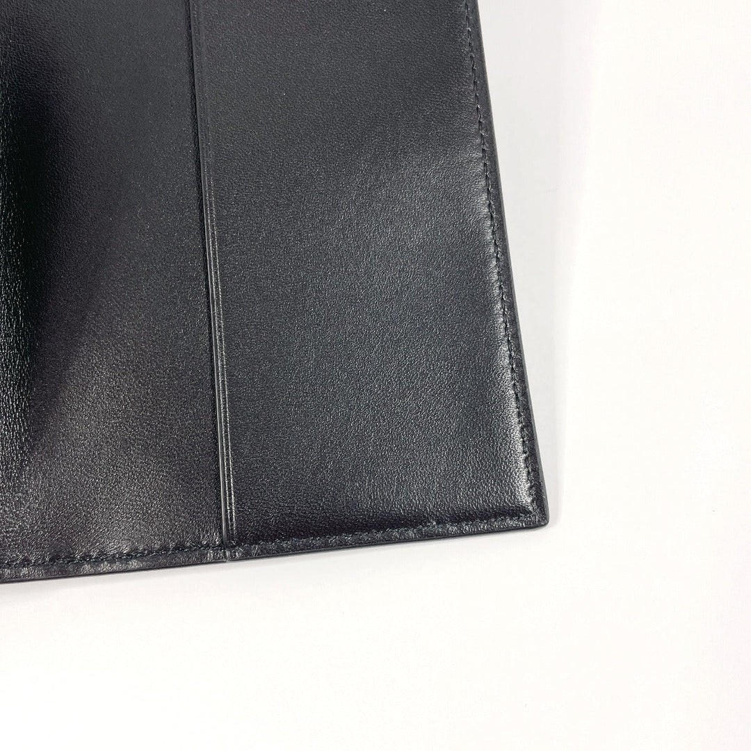 TIFFANY&Co. passport case leather black Diamond Point Passport cover unisex Used Authentic