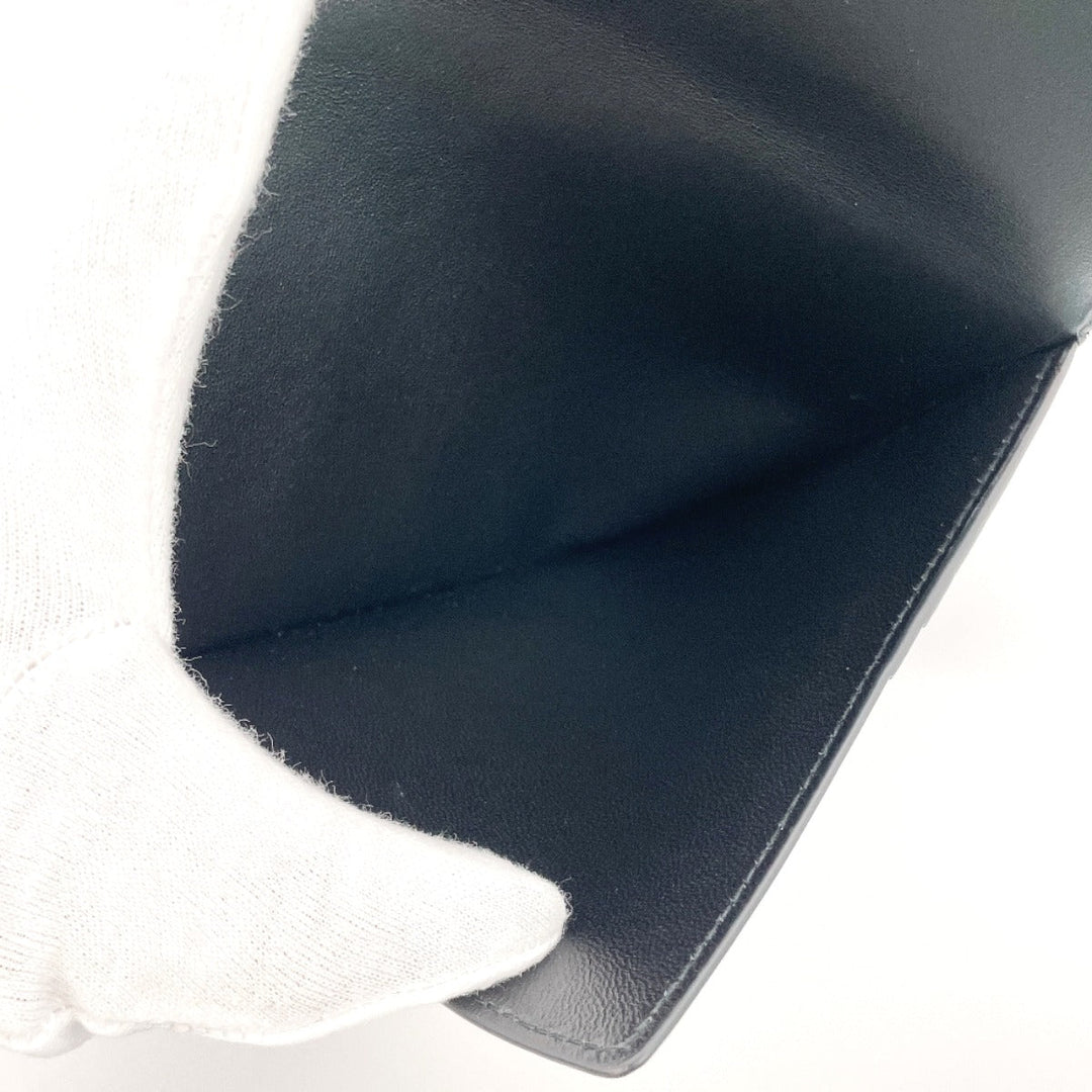 TIFFANY&Co. passport case leather black Diamond Point Passport cover unisex Used Authentic