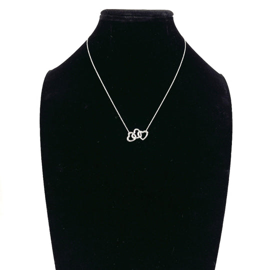 TIFFANY&Co. Necklace Silver925 Silver Triple heart