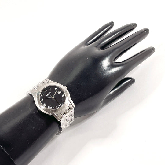 GUCCI Watches Quartz 5500M Stainless Steel Silver G class black dial