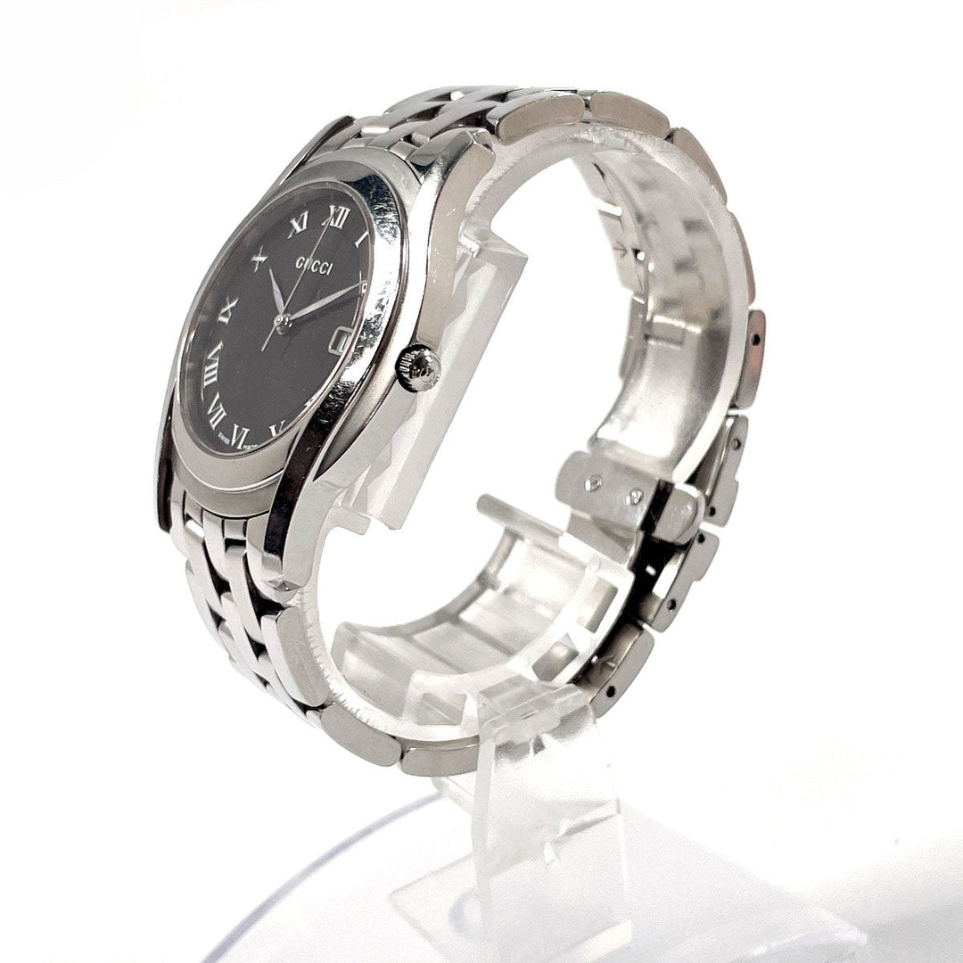 GUCCI Watches Quartz 5500M Stainless Steel Silver G class black dial