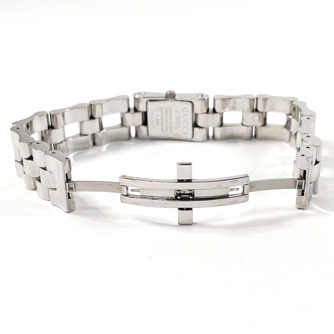 GUCCI Watches Quartz 2305L Stainless Steel Silver black dial