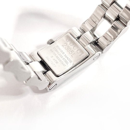 GUCCI Watches Quartz 2305L Stainless Steel Silver black dial