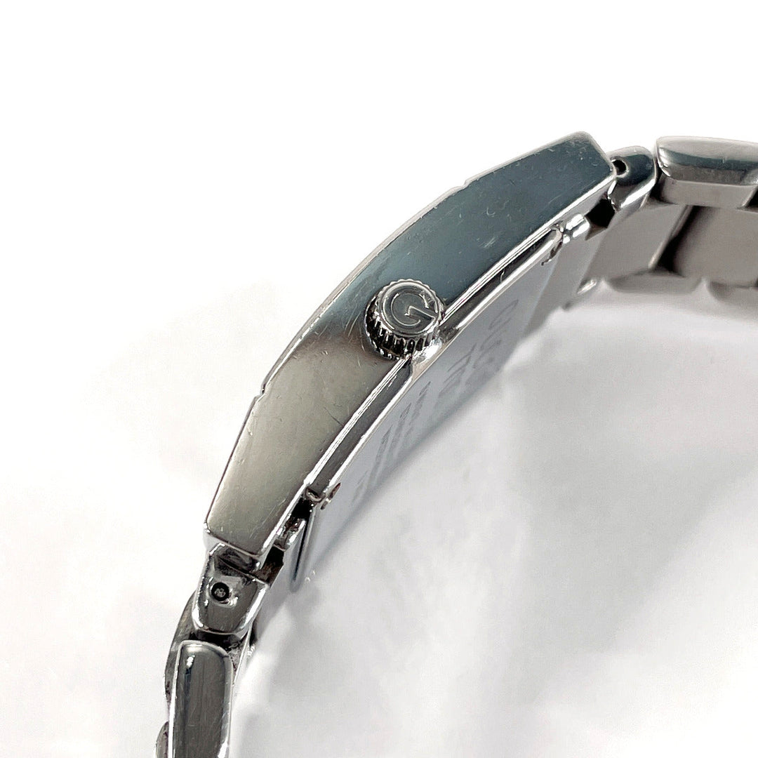 GUCCI Watches Quartz 7700L Stainless Steel Silver black dial