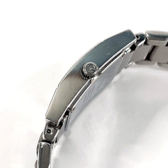 GUCCI Watches Quartz 7700L Stainless Steel Silver black dial