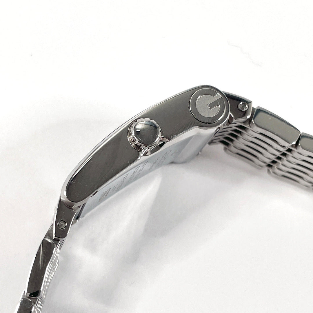 GUCCI Watches Quartz 8600J Stainless Steel , Stainless Steel Silver black dial Women Used Authentic
