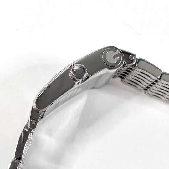 GUCCI Watches Quartz 8600J Stainless Steel , Stainless Steel Silver black dial Women Used Authentic