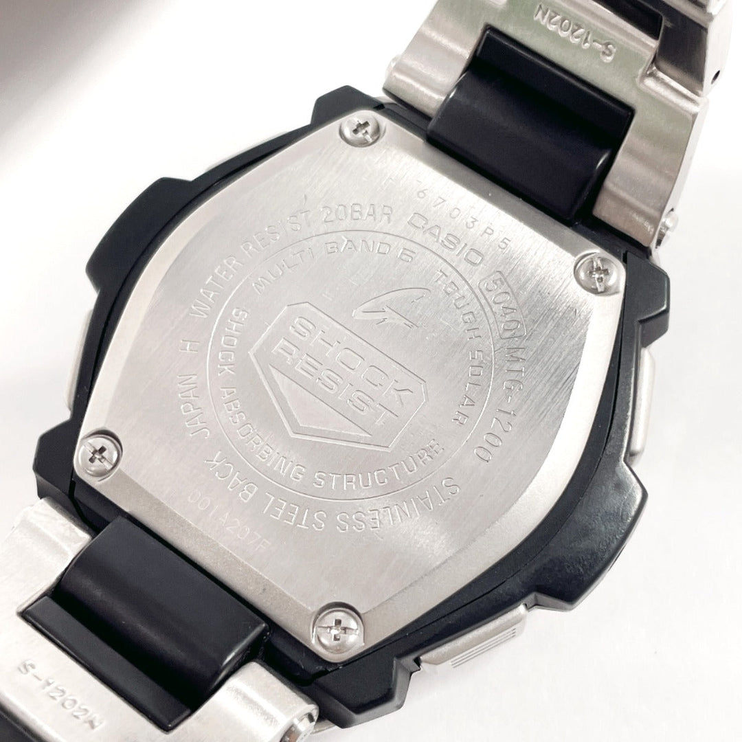 CASIO Watches Quartz MTG-1200 Stainless Steel Stainless Steel black G-SHOCK black dial