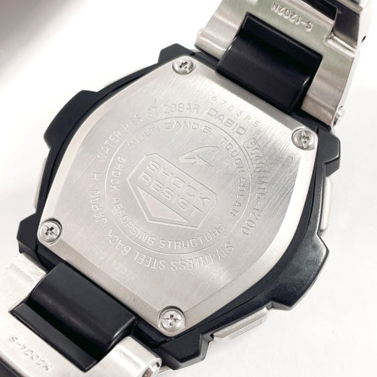 CASIO Watches Quartz MTG-1200 Stainless Steel Stainless Steel black G-SHOCK black dial