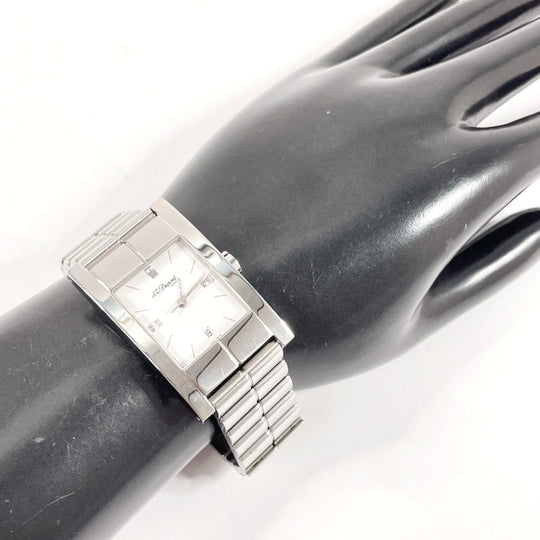Dupont Watches Quartz 131 L3 AG18 Stainless Steel Silver Geometry white dial