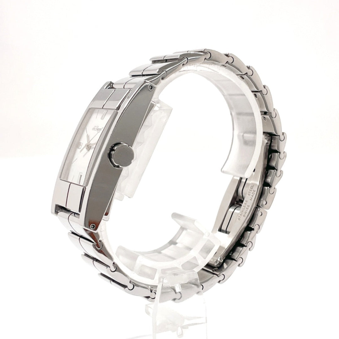 Dupont Watches Quartz 131 L3 AG18 Stainless Steel Silver Geometry white dial