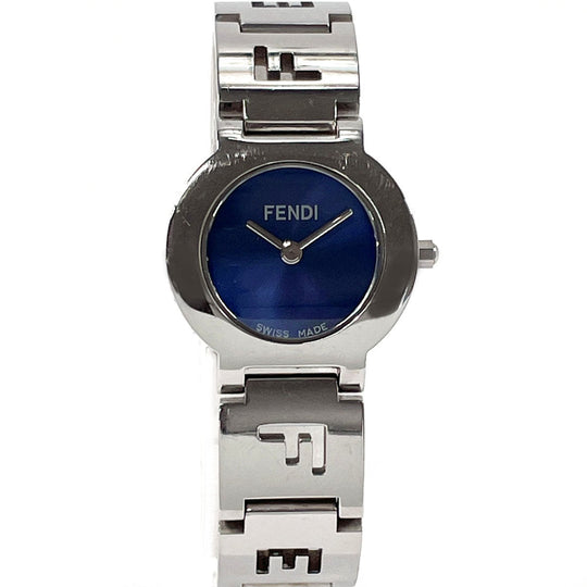 FENDI Watches Quartz 3050L Stainless Steel Silver Olologi Navy dial