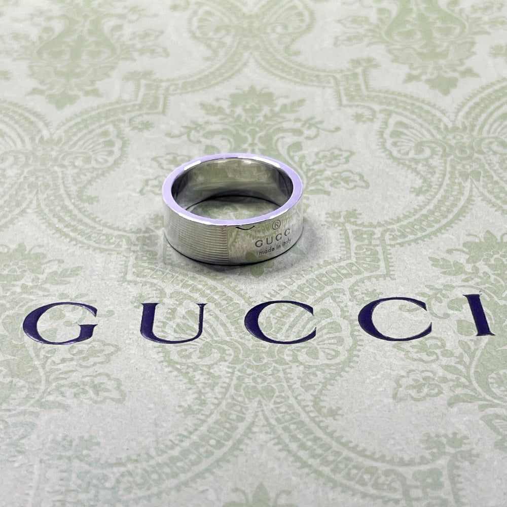 GUCCI Ring Silver925 Silver logo 24
