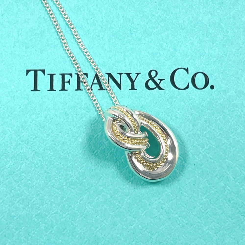 TIFFANY&Co. Necklace Silver925 Silver925, K18 Yellow Gold Silver twisted knot rope