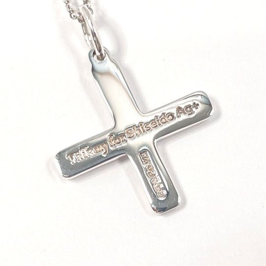 TIFFANY&Co. Necklace Silver925 Silver cross Shiseido Ag+ collaboration unisex Used Authentic
