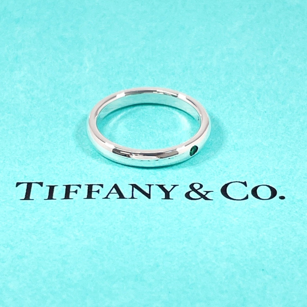 TIFFANY&Co. Ring Silver925, Emerald Silver El Saperetti Stacking band
