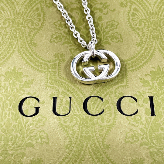 GUCCI Necklace Silver925 Silver GGSilver Brit Interlocking G