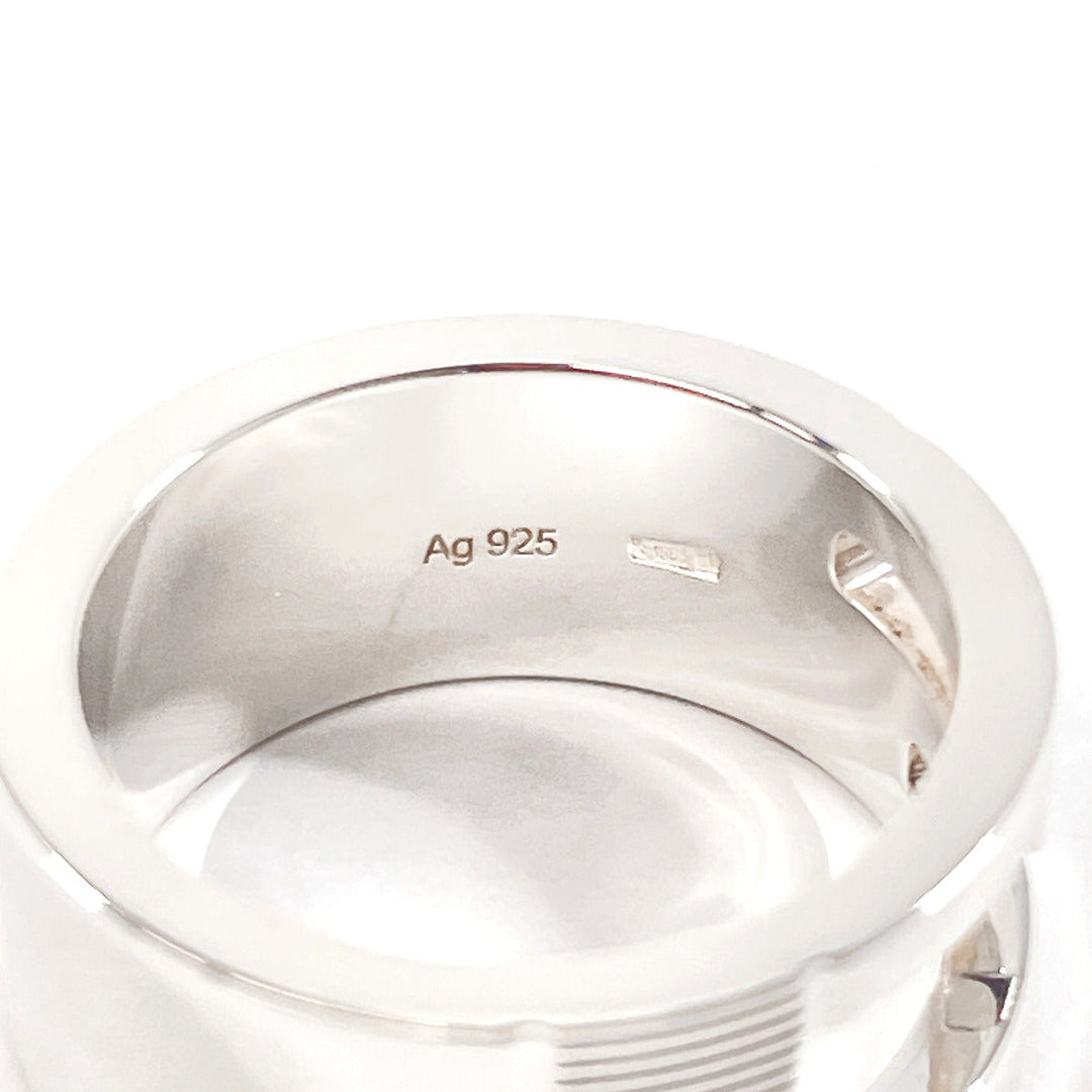 GUCCI Ring Silver925 Silver Branded Cutout G 8