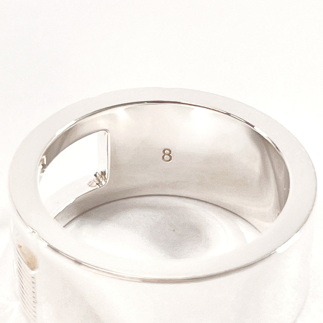 GUCCI Ring Silver925 Silver Branded Cutout G 8